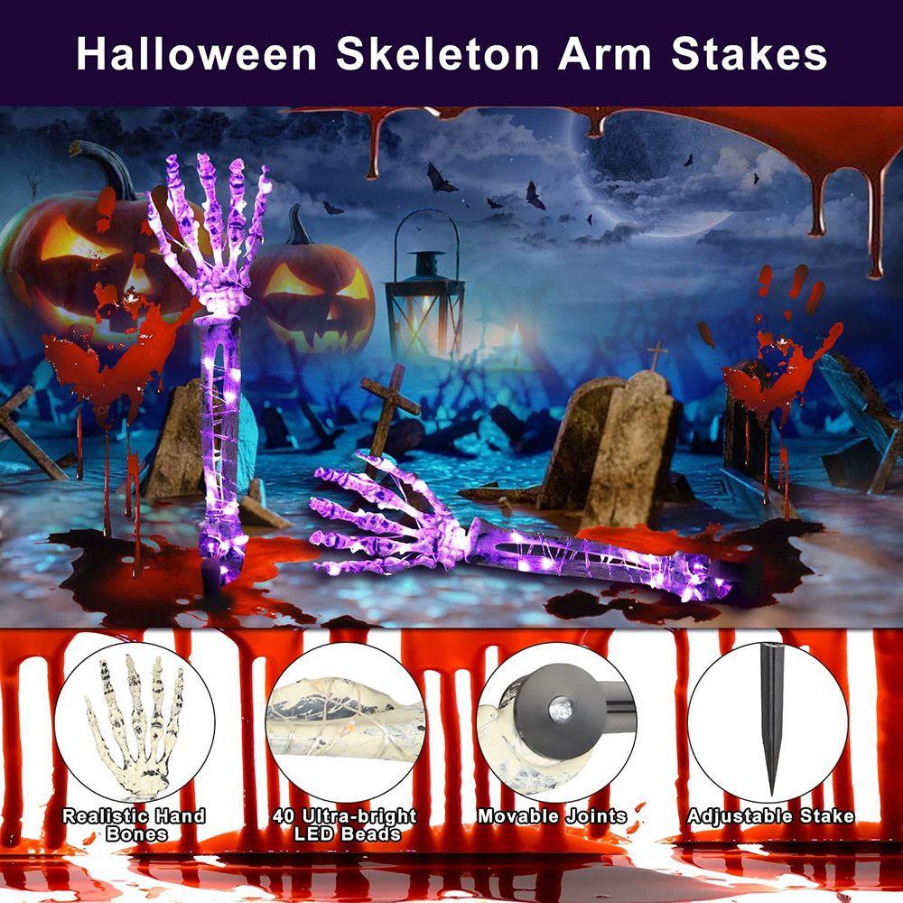 Suyo 2PCS Hiasan Tangan Tengkorak Untuk Dekorasi Halloween