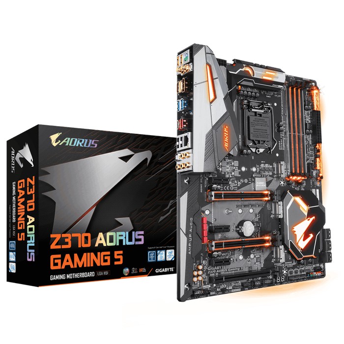 GIGABYTE Z370 AORUS GAMING 5 SOCKET 1151 COFFEELAKE MOTHERBOARD