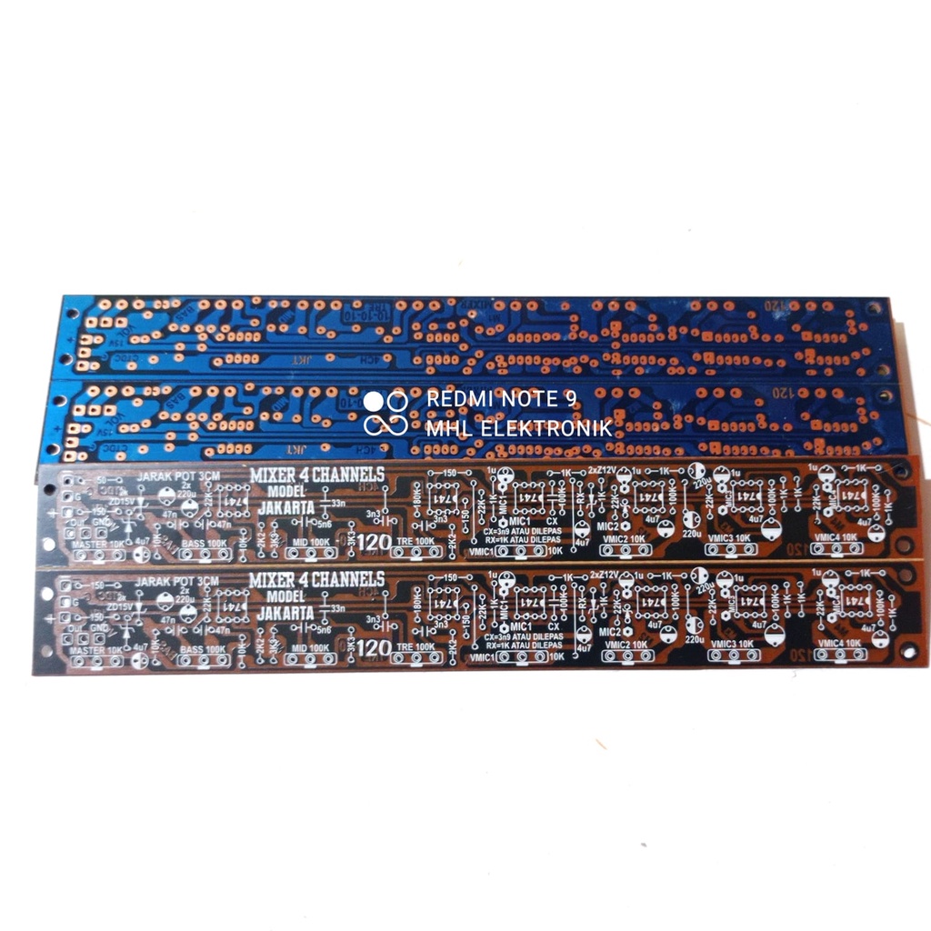 PCB 4 Channel Audio Mixer Model Jakarta 120
