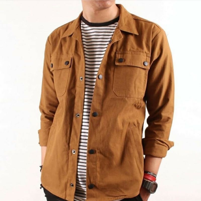 Trucker Jacket || Semi Parka jaket || Kemeja Cowok