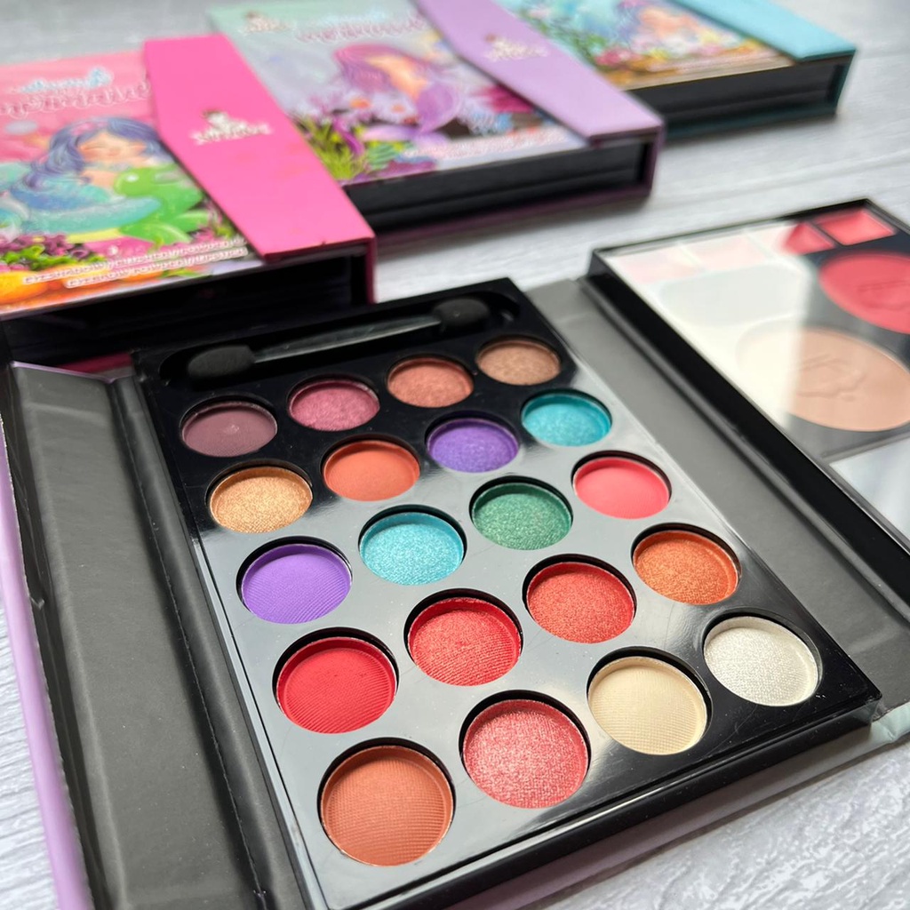 [BPOM] SHERBY Make Up Pallete bentuk Dompet Brilliant Series - MERMAID EDITION ( 8002 )