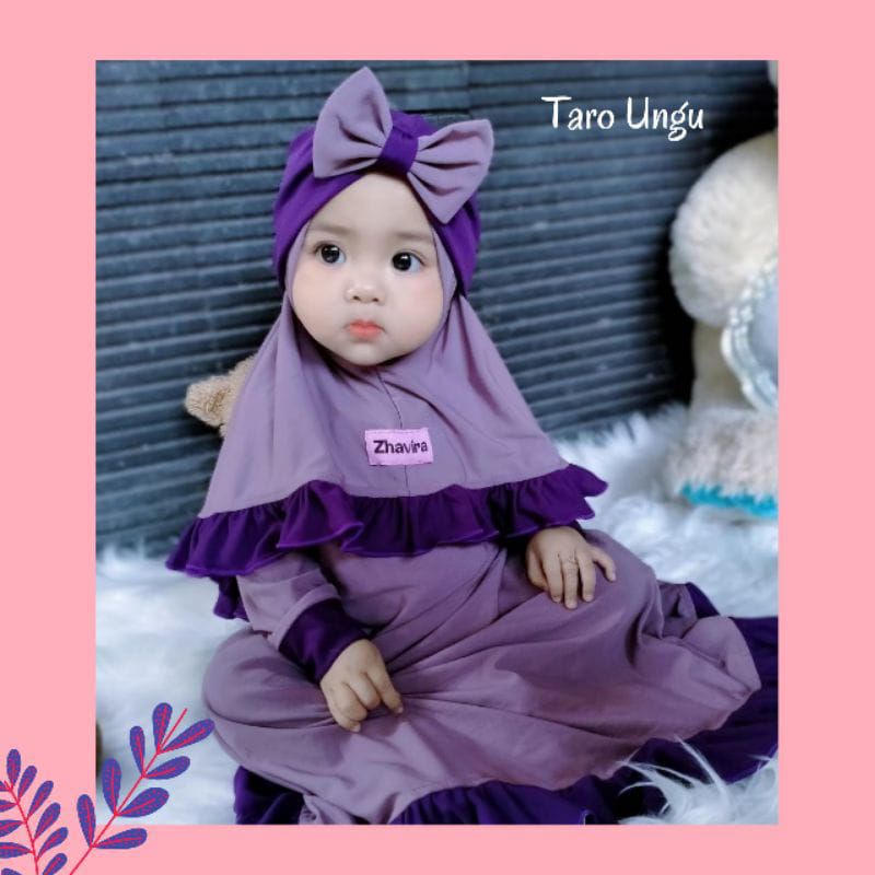 Gamis Bayi Zhavira Tarro ungu
