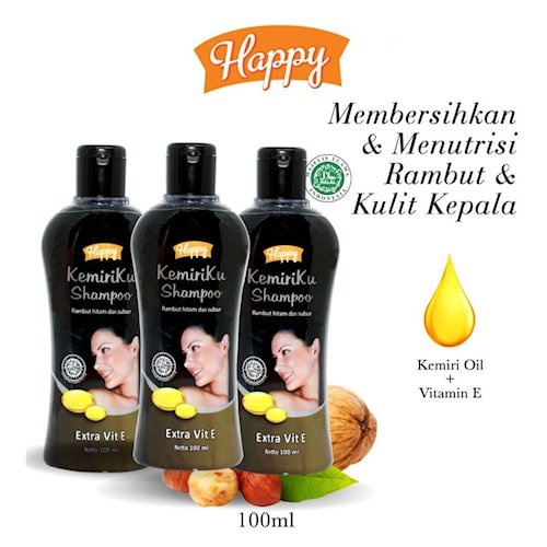 Sampo Penghilang Uban dan Menghitamkan Rambut Permanen Asli Original Shampo Kemiriku Ampuh Menghilan