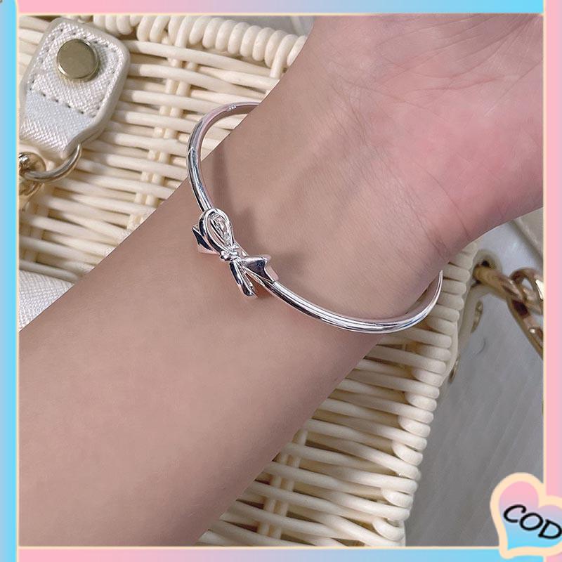 COD❤️ Gelang high-end sense light luxury niche design sense bow bell jewelry women-A.one