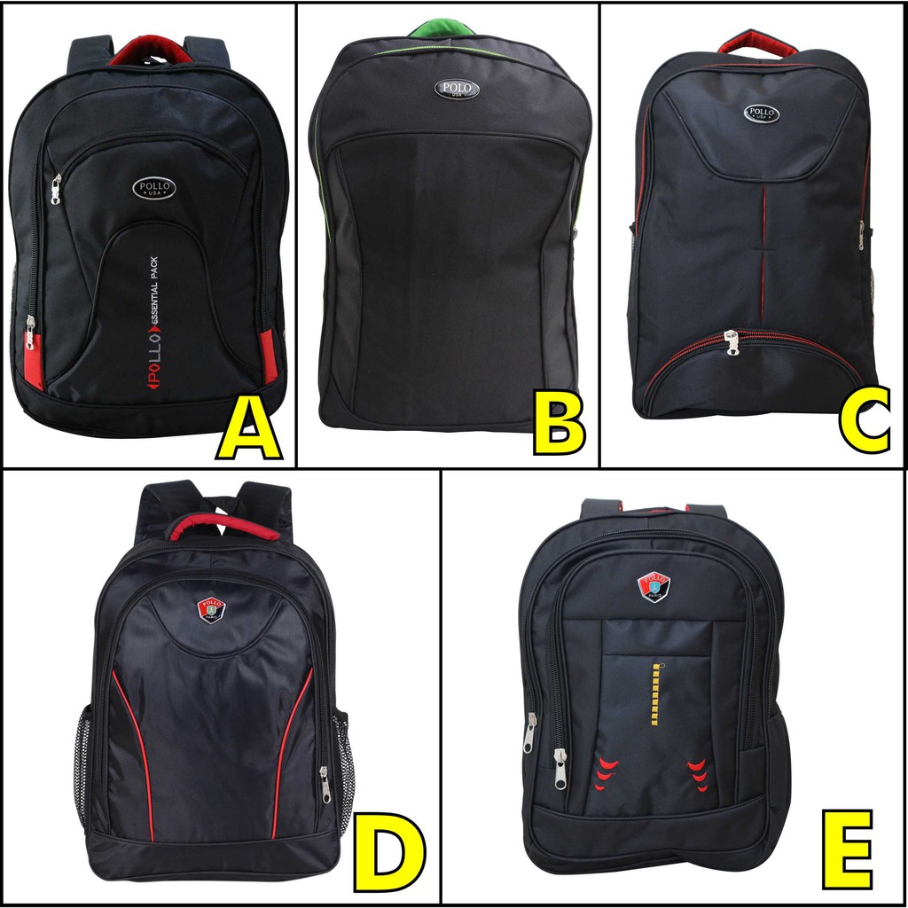 PROMO SERBA 60 RIBU Backpack Cowok Polo Tas SMP SMA Pria Ransel Laptop Murah Bagus Berkualitas Keren