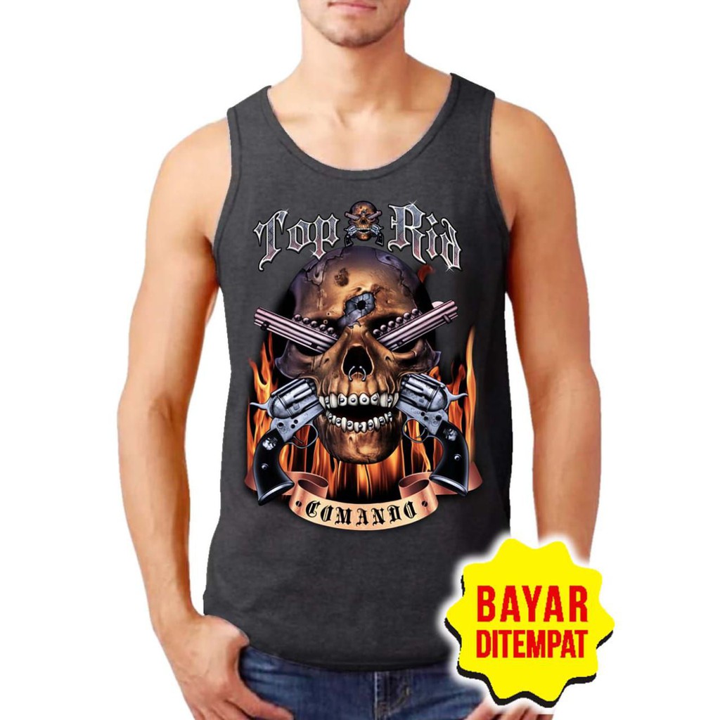 SINGLET PRIA (TOP RIA) KAOS TANPA LENGAN / KAOS DALAM / T-SHIRT DISTRO / SINGLET MURAH BERKUALITAS