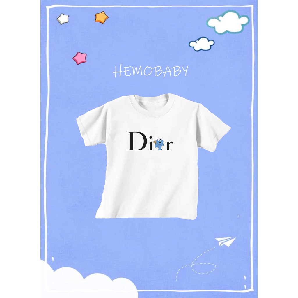 Baju Anak Bahan Kantun Motif Dior Unisex