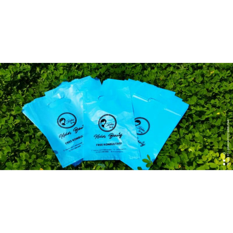 Sablon+Plastik Plong Oval (Kresek Olshop) ukuran 20x30