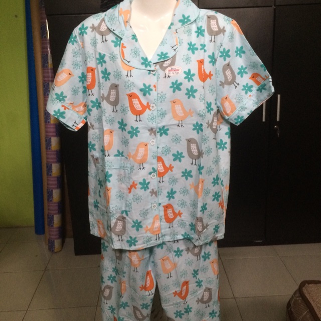 Baju tidur lengan pendek celana panjang dan baju tidur lengan pendek celana pendek,karakter,caracter