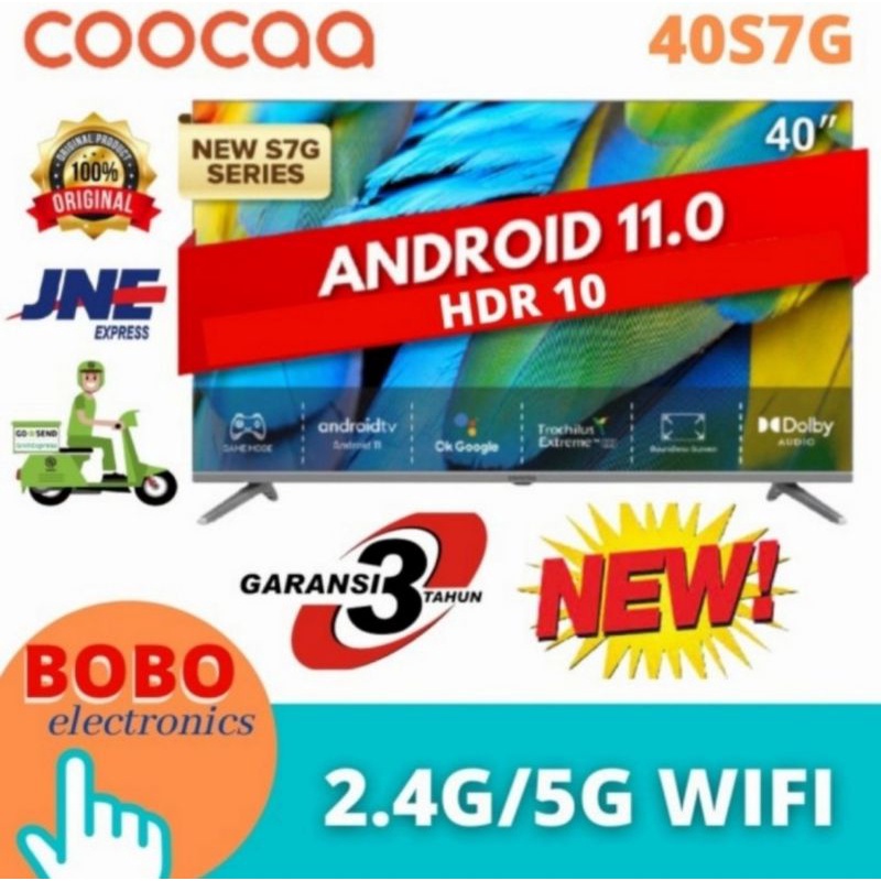 Jual Led Tv Coocaa 40s7g 40 Inch Smart Tv Android 11 Digital New Series