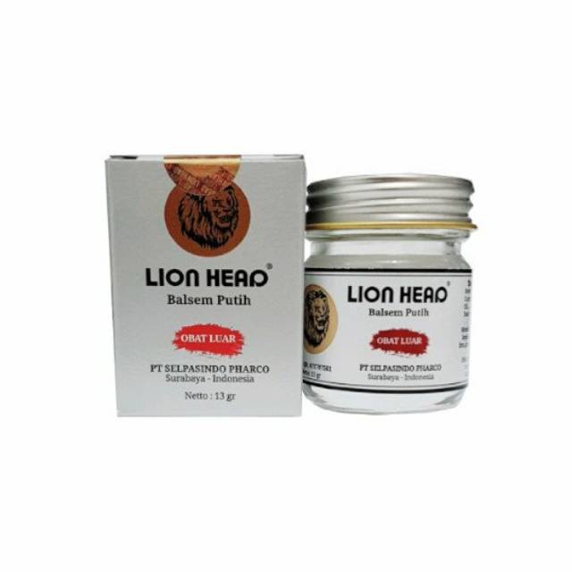 Jual LION HEAD BALSEM PUTIH CAP KEPALA SINGA 13GR BALSAM PEGAL LINU