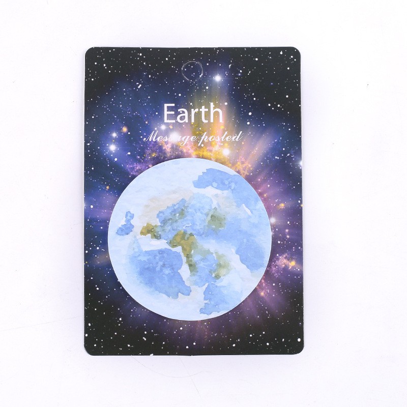 RB01 FUNSTORE STICKY NOTE BENTUK PLANET /STICKY NOTE PLANET-EARTH