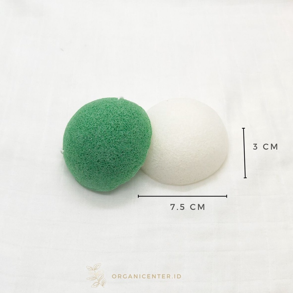 Konjac Sponge Natural Spons Alami Pembersih Pori Wajah Cuci Muka Exfoliator