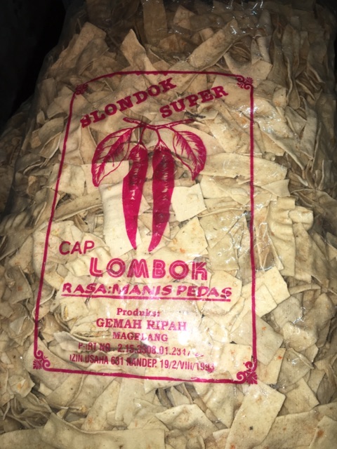 Kerupuk Slondok Super Cap Lombok Rasa Manis Pedas 5kg ( mentah )