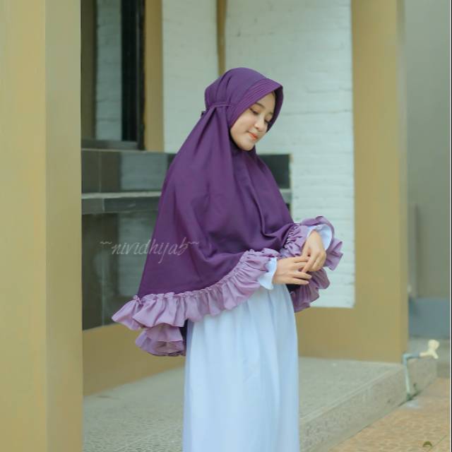 Zarina bergo khimar kriwil khimar syari bergo kriwil bergo fashion wanita fashion muslim