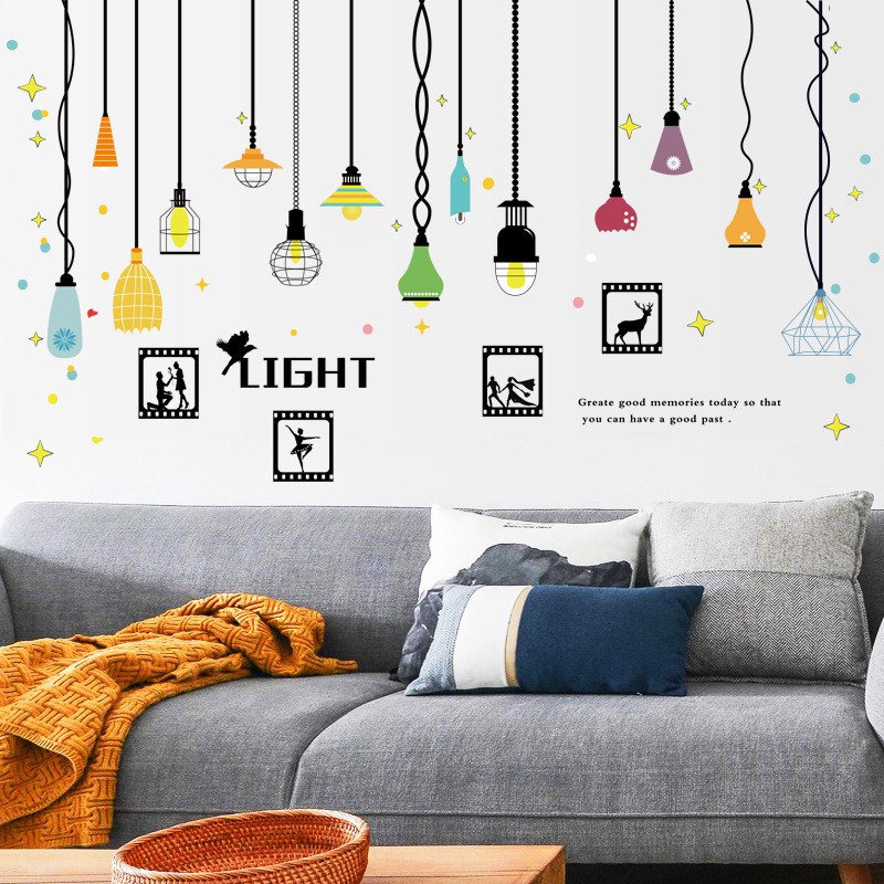 Reliza Wall Sticker Light II Hanging Lampu Gantung Stiker Dinding LDR