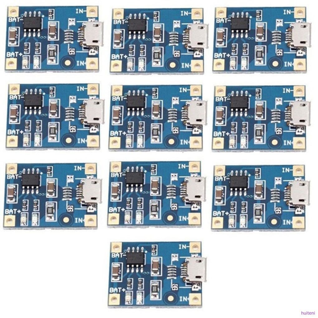 10pcs / 5pcs / 2pcs Tp4056 1a Papan Modul Charger Baterai Lithium Mini Interface Usb Huiteni