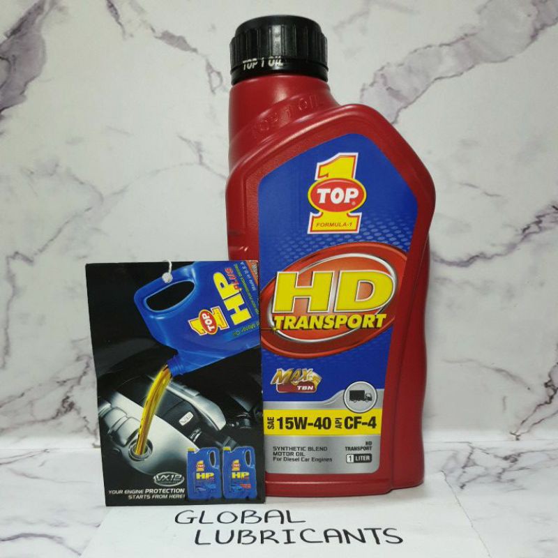 TOP1 Top 1 HD Transport 15W-40 1 Liter (Oli Mesin Diesel Synthetic)