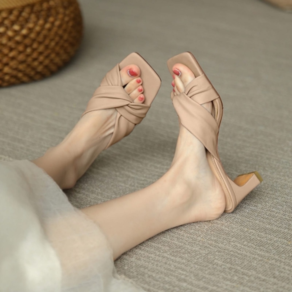 BZG - QUEEN Sandal Heels Wanita Silang Premium JB 06