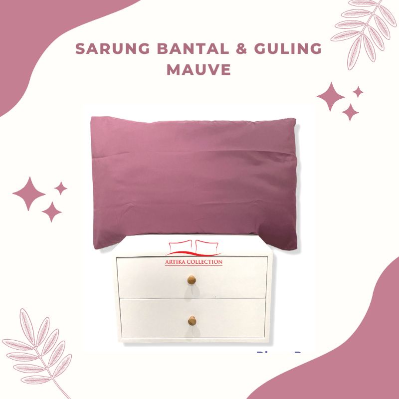 Hanya Tambahan Sarung Bantal Guling Warna Mauve