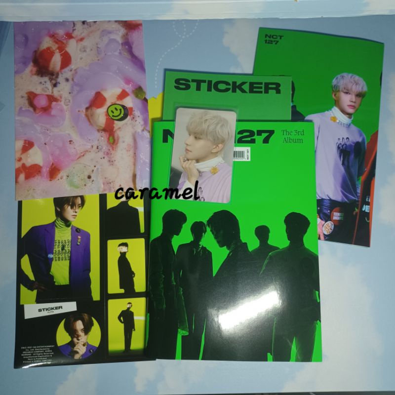 NCT127 sticker sticky ver pc jungwoo postcard mark sticker yuta