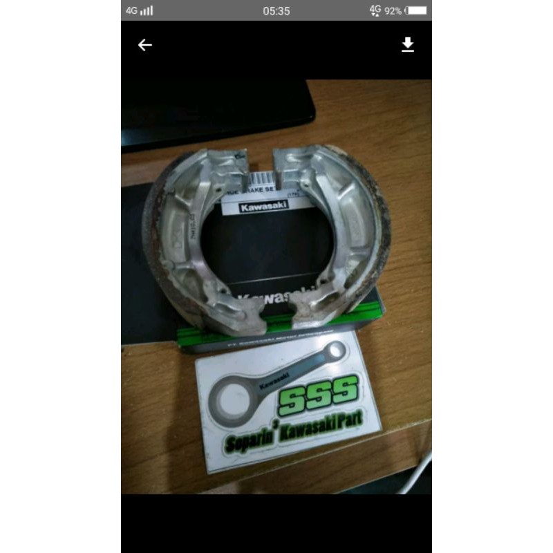 kampas rem belakang zx 130