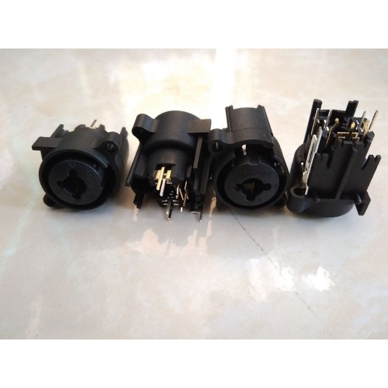 Soket Universal Canon Akai Bodi PVC Untuk Mixer DLL Soket Combo XLR Akai Connector Multi