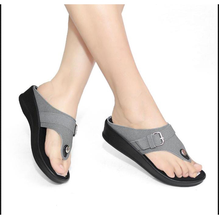 Terbaru Sandal Wanita Jepit wedges model gesper JP01/Sandal Jepit terlaris/bisa COD