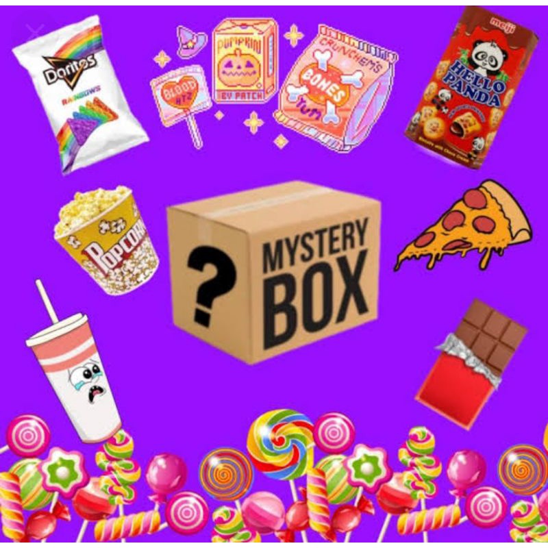 

MYSTERY BOX SNACK.serba 2k.hadiah beragam snack.yuk hadiah menanti anda