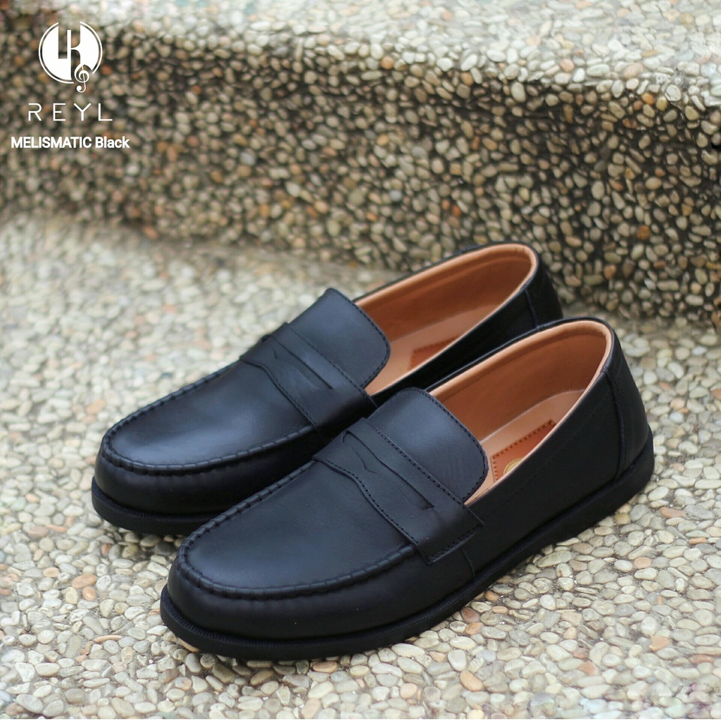 Sepatu Formal Kerja Kantor Kasual Pria FATIMAHSHOES Pantofel Kulit Asli