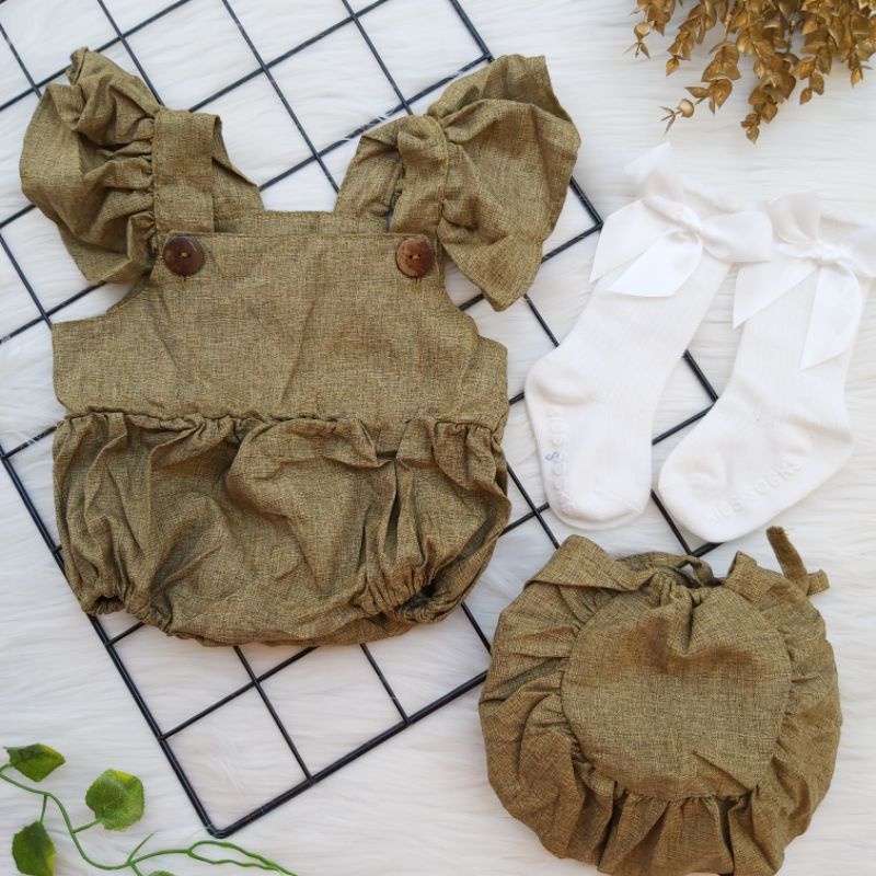 BAJU BABY BOONET BLOOMER SET / BAJU BAYI SET / BAJU NEWBORN SET