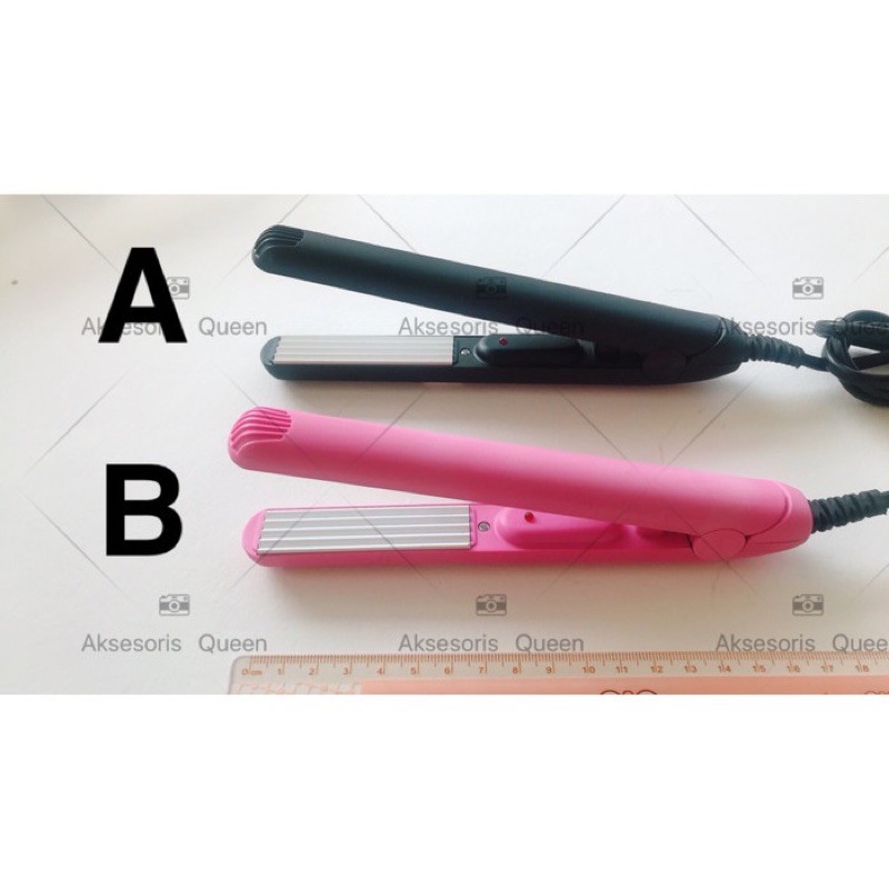 Catokan Rambut Mini Ungu - Portable Mini Hair Straightener