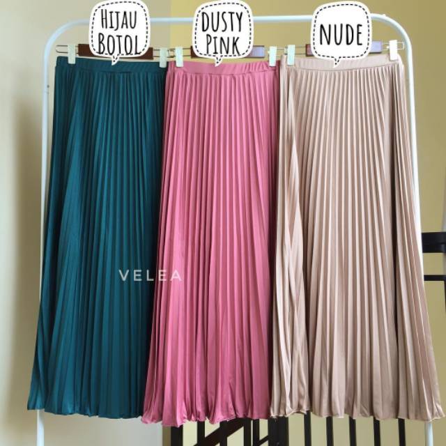 [BISA COD] ROK PLISKET / FLARE SKIRT HYGET