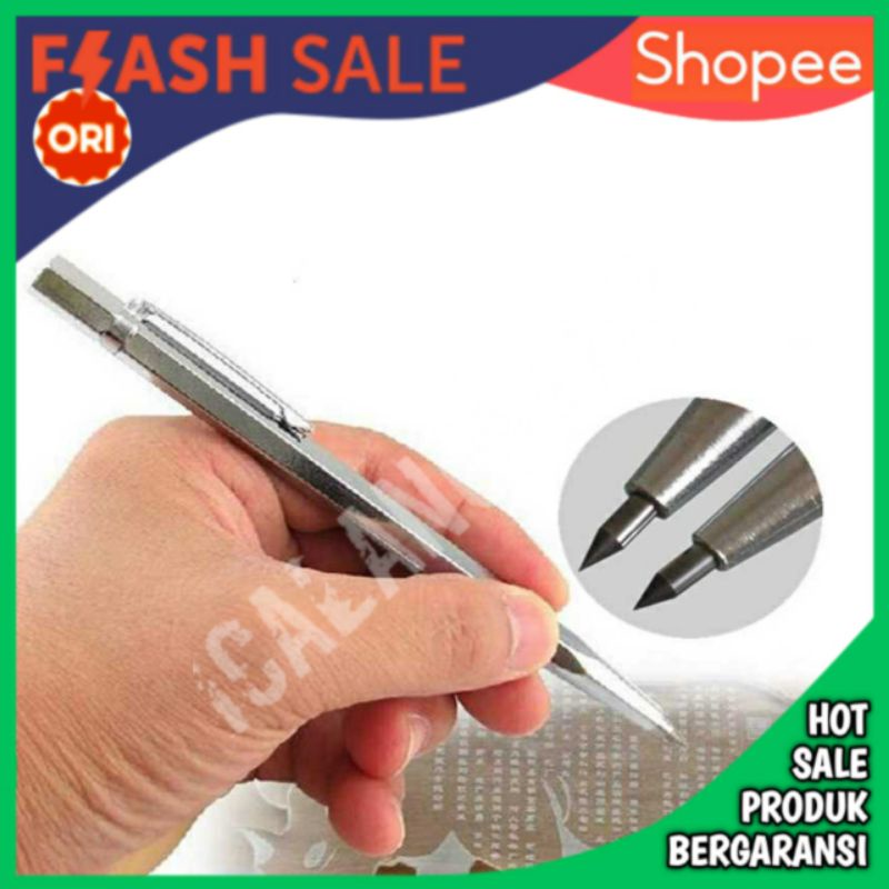 Flexsteel Pena Ukir Metal Engraving Scriber Tungsten Carbide Tip