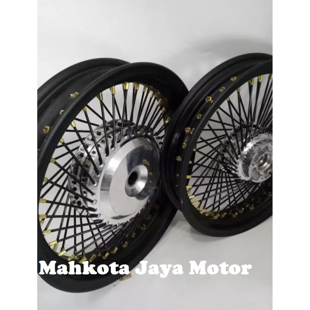 Paketan Velg jari-jari seribu 14x185x215 motor Yamaha Aerox