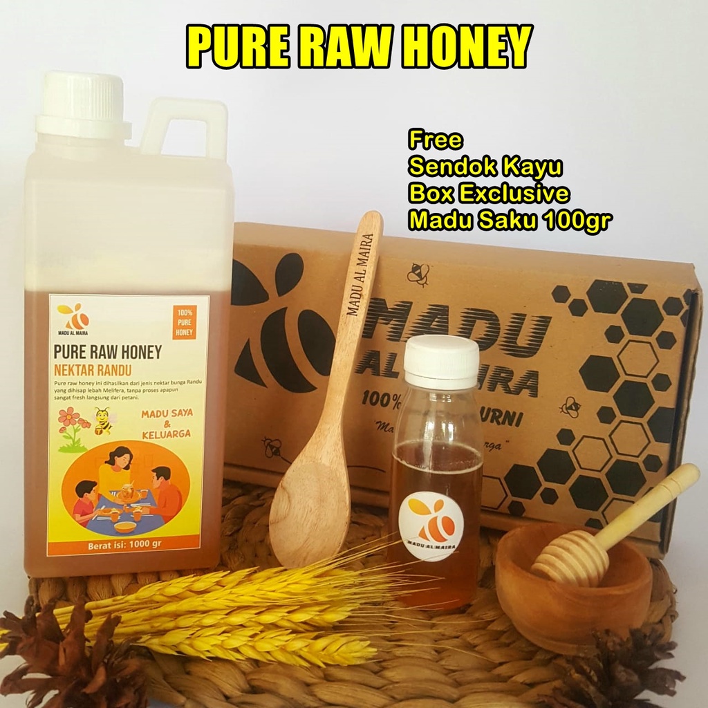 

Madu Murni Asli Nektar Bunga Randu [1Kg] 100% organik raw honey pati jawa tengah