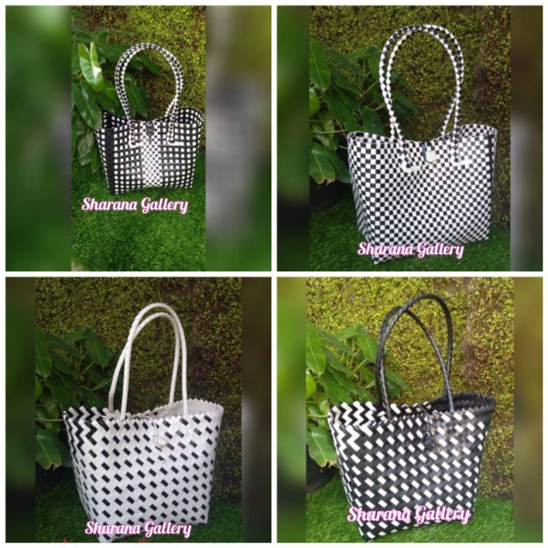 Tas anyaman plastik / Handbag wanita /Tas serbaguna