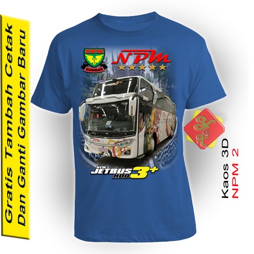 Kaos Bus Jurusan Padang NPM Ukuran Anak dan Dewasa T-shirt Bus Mania Couple