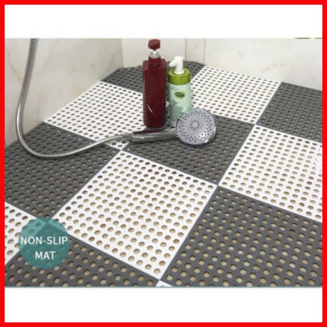 Karpet Kamar Mandi Keset Wc Anti Slip 30x30 POLKADOT | Shopee Indonesia