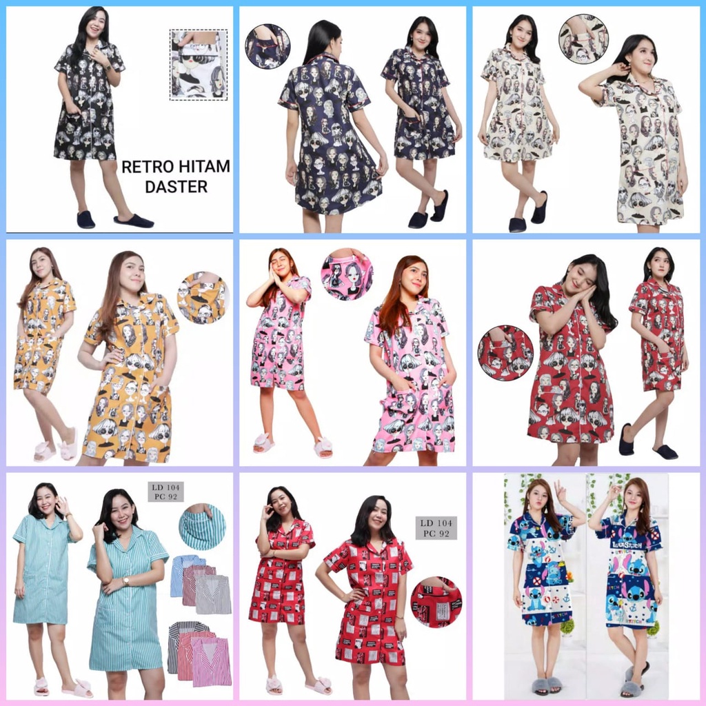 CIAHAW DASTER PIYAMA WANITA/DRESS WANITA