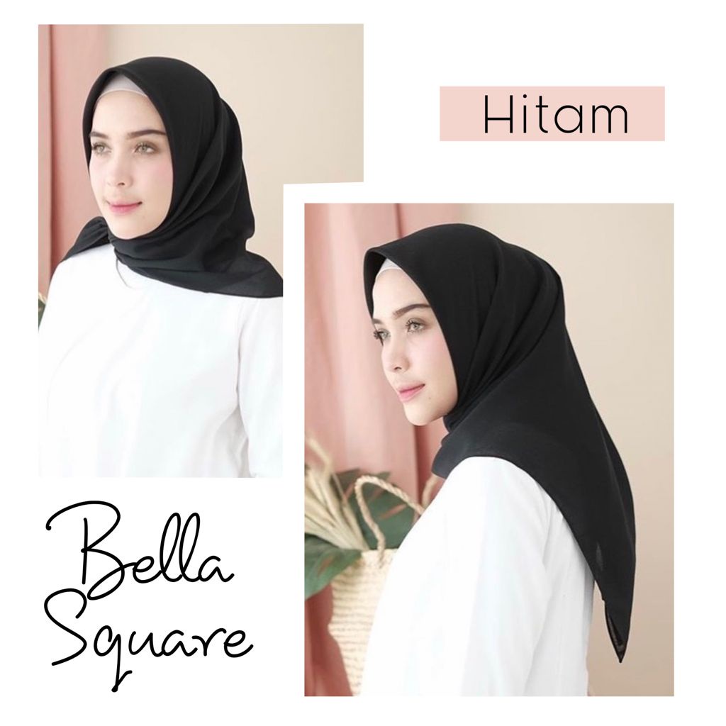 Hijab Bella Square II Hijab Segiempat Bella Square II Hijab Pollycotton II Kerudung II Jilbab panjang termurah part 2-2