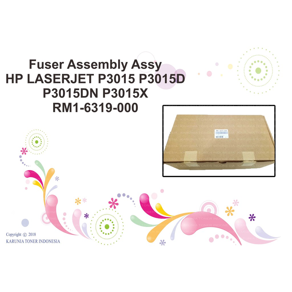 Fuser Assembly Assy HP LASERJET P3015 3015 P3015D P3015DN P3015X RM1 6319 000 NEW