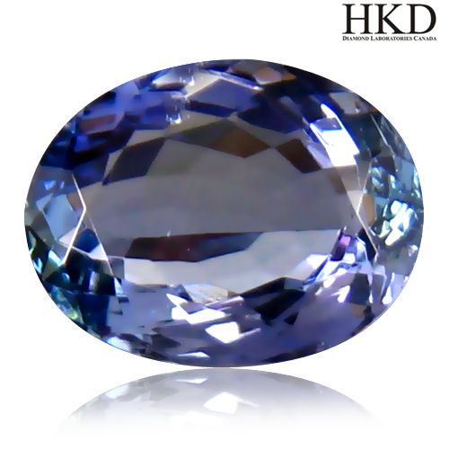 Certified VVS Oval 2.03ct 9X7mm Natural Bluish Violet TANZANITE Tanzania TZ131