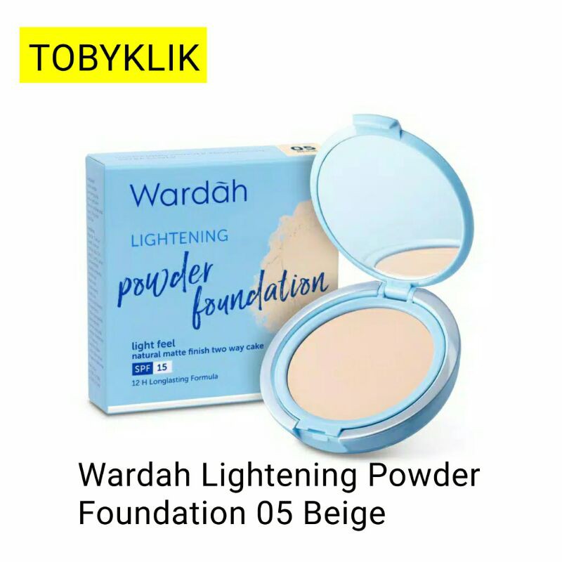 Wardah Lightening Two Way Cake Powder Foundation Light Feel 12 g