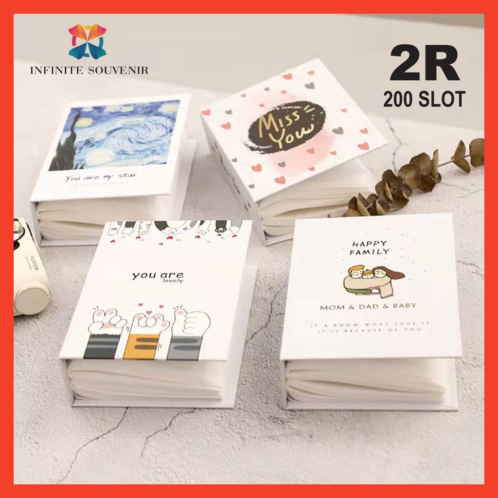 BUKU ALBUM 2R / PHOTOBOOK MINI / ALBUM GLITTER JELLY / ALBUM MINI POLAROID / BUKU FOTO / PHOTOBOOK