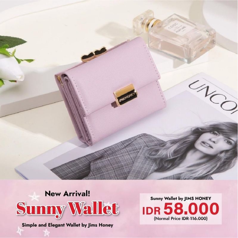 HARGA DISKON DOMPET LIPAT UNIK JIMS HONEY MURAH JH SUNNY WALLET KADO CEWEK LUCU