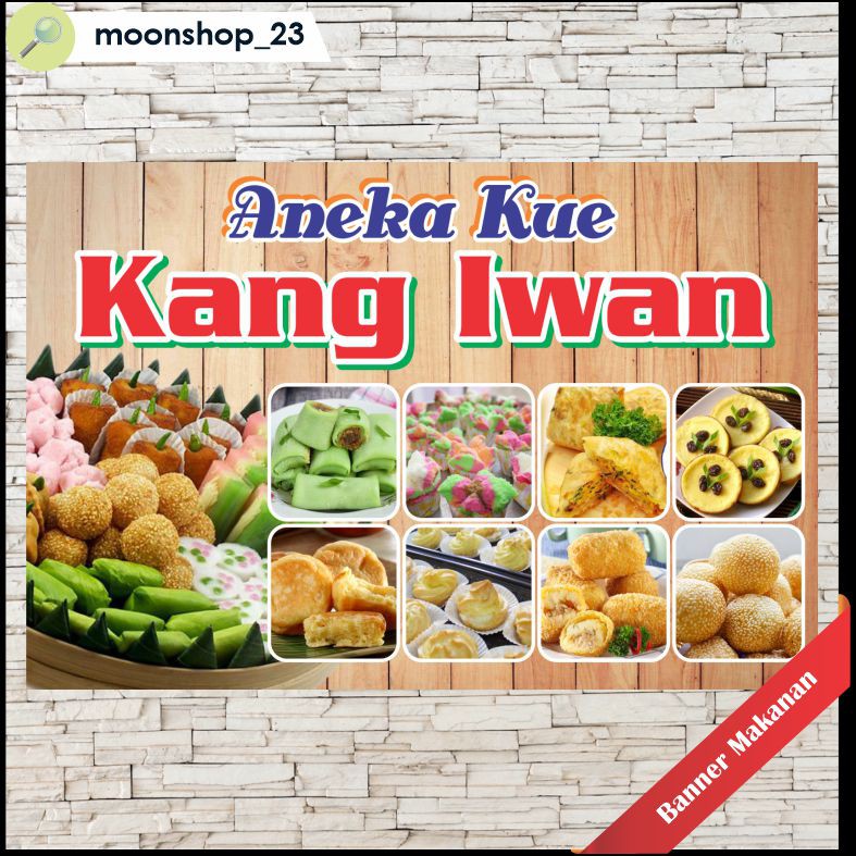 Contoh Banner Jualan Aneka Kue desain banner kekinian