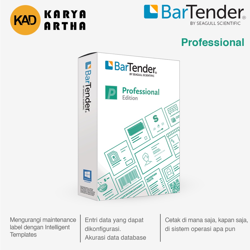 Software Barcode BarTender Profesional Aplication BTP-1