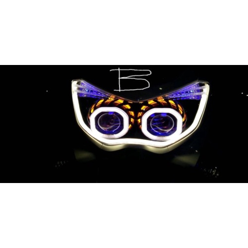 Unik termurah projie hid yamaha nmax  projector hid yamaha nmax  lampu projie  headlamp with list dr