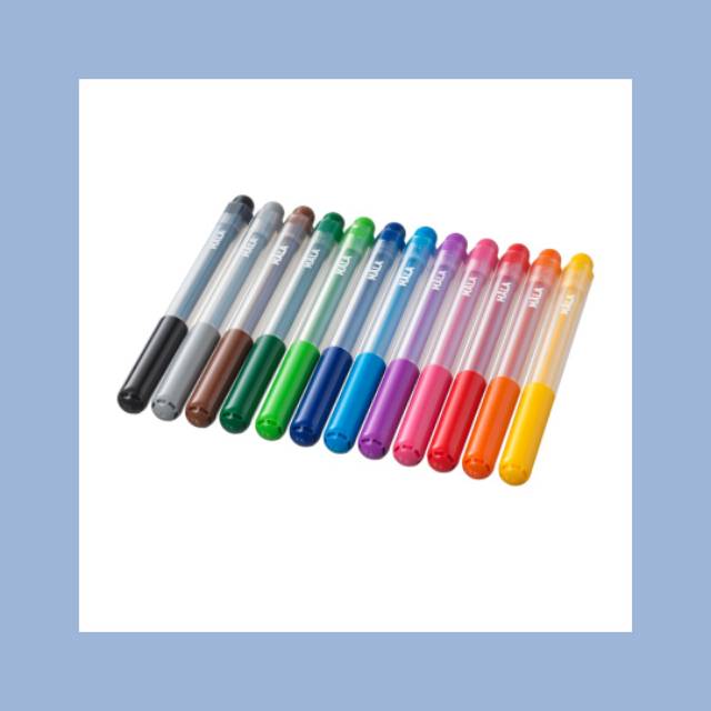 

Terbaru mala spidol 12pc aneka warna spidol mewarnai utk anak 3+ preschool kindergarden